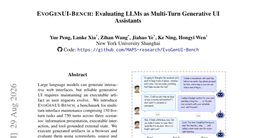 EvoGenUI-Bench: Evaluating LLMs as Multi-Turn Generative UI Assistants