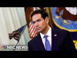 LIVE: Secretary Rubio holds press briefing at the White House | NBC News
