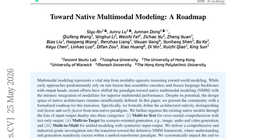 Toward Native Multimodal Modeling: A Roadmap