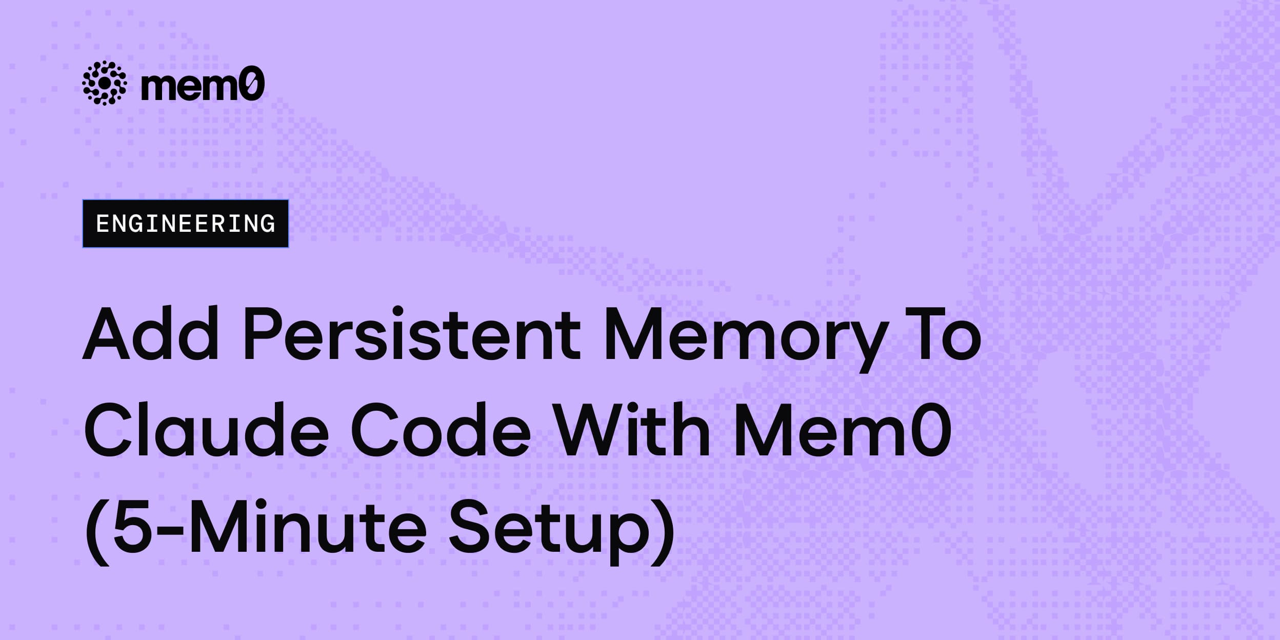 Add Persistent Memory to Claude Code with Mem0 (5- ...