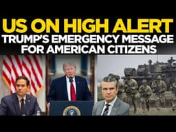 LIVE | Trump Declares EMERGENCY From Whitehouse; Drops NUCLEAR Bombshell On Iran, Russia, Israel