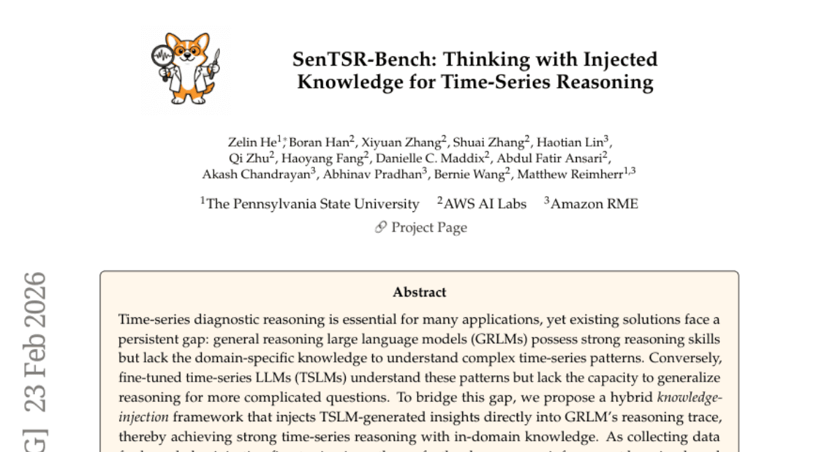 SenTSR-Bench: Thinking with Injected Knowledge for Time-Series Reasoning