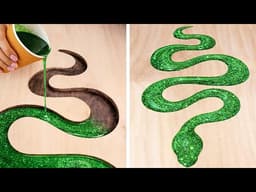 Dollar Tree Stunning Modern Home Decor Projects: Wood VS Epoxy