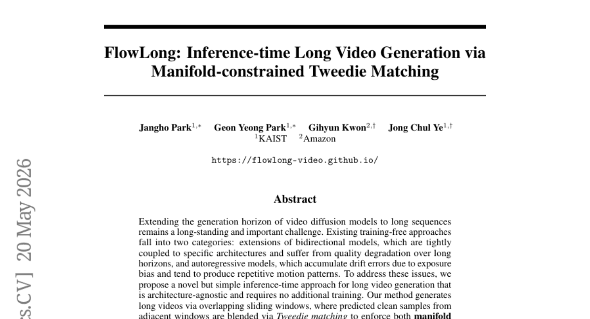 FlowLong: Inference-time Long Video Generation via Manifold-constrained Tweedie Matching