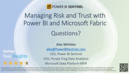 Managing Risk and Trust with Power BI and Microsoft Fabric