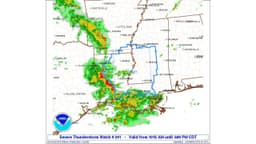 Severe Thunderstorm Watch Number 241 Issued for Arkansas, Louisiana, and Mississippi Until 6:00 PM CDT Saturday May 23 Covering Shreveport, Jackson, Baton Rouge, New Orleans, and Alexandria