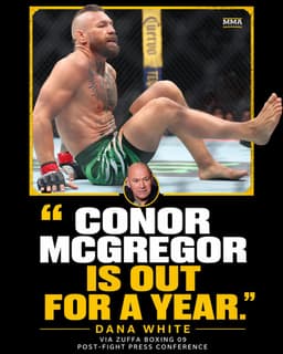 @MMAFighting: Dana White doesn’t expect to see Conor McGregor fight for a while

📰 https://t.co/E9rZZSLzyB https:/...