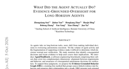 What Did the Agent Actually Do? Evidence-Grounded Oversight for Long-Horizon Agents