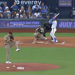 @MLB: Lane Thomas hit this one 445 feet and OVER the fountains 😳 https://t.co/JlnbvEwT38