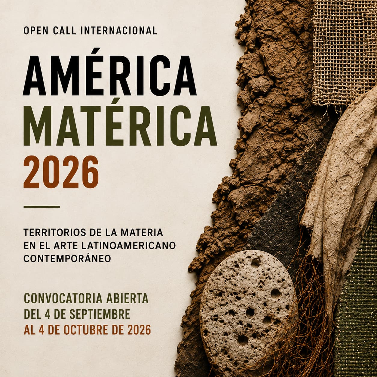Exhibición América Matérica 2026 - Artinfoland