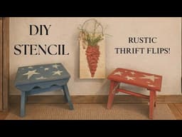 Perfectly imperfect DIY Thrifted Flips EASY One day Projects!