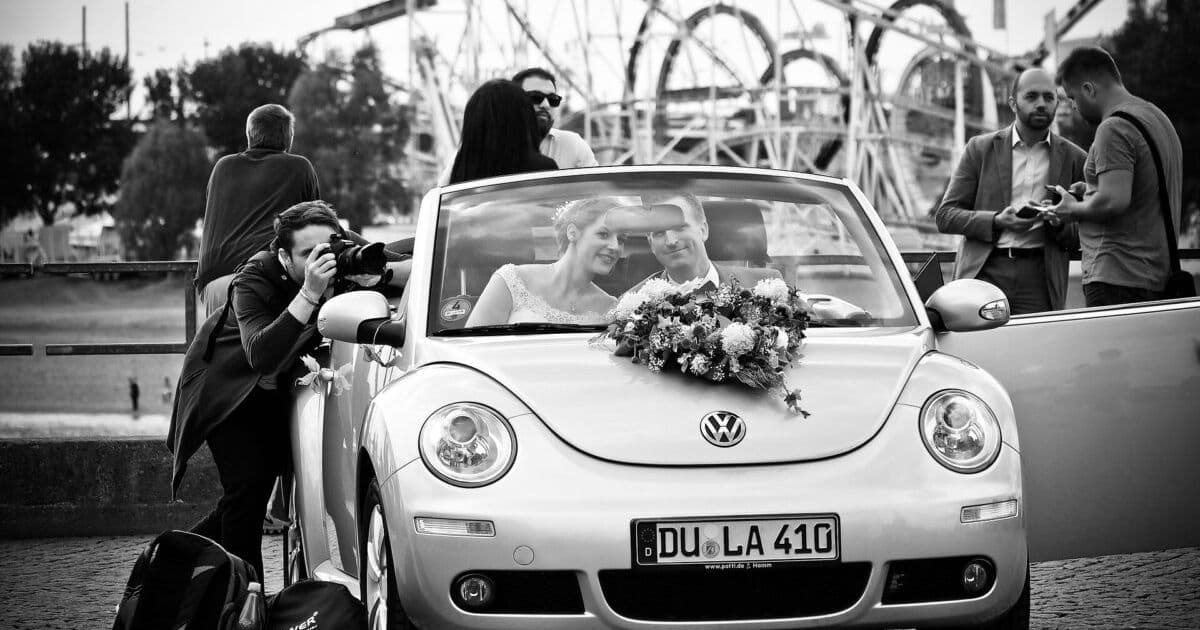Where do photographers stand during the ceremony?