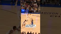 Anthony Edwards Finds LaMelo Ball With a Cross-Court Dime for 3 🎯