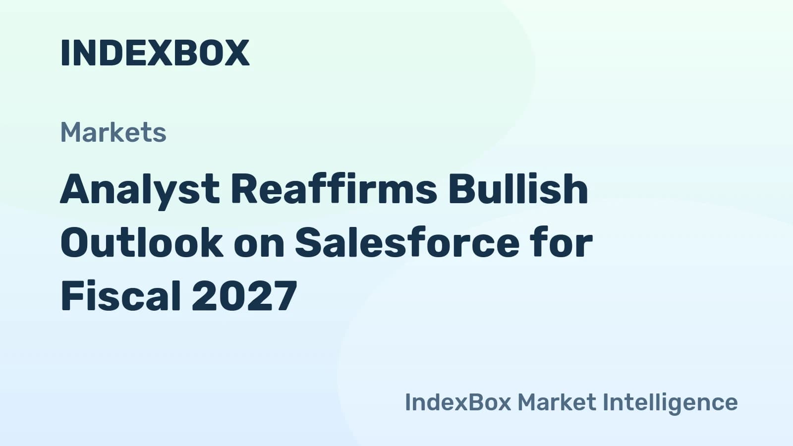 Salesforce Stock: Analyst Reiterates Buy Rating Amid AI Integration - News and Statistics - IndexBox