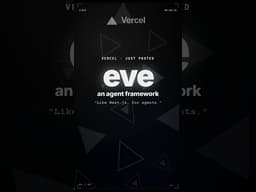 Next.js for agents? Vercel's new framework #vercel #ai #webdev