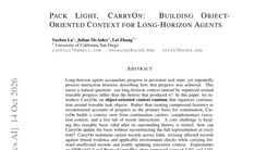 Pack Light, CarryOn: Building Object-Oriented Context for Long-Horizon Agents