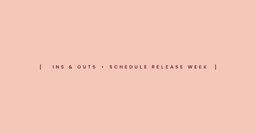 NFL Schedule Drop Ins & Outs ✨