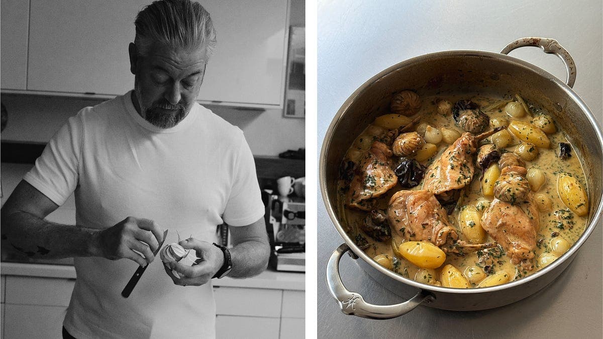 Michelin-starred chef Adam Byatt made me lunch in my kitchen. Here's the recipe.