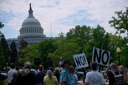 FLARE PROTESTS IRAN WAR AND LOBBIES CONGRESS