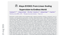 Alaya-EVOKE: From Linear-Scaling Supervision to Endless World