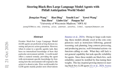 Steering Black-Box Large Language Model Agents with Pitfall Anticipation World Model