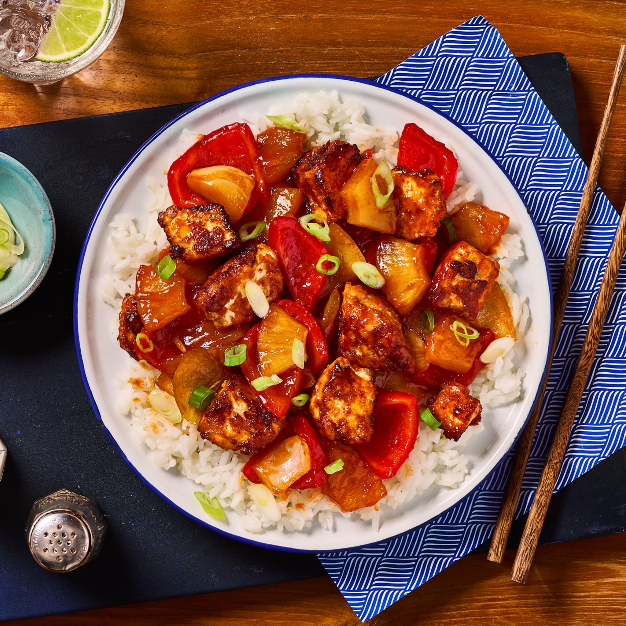 Classic Sweet 'N' Sour Tofu & Cauli Rice With Side & A ...
