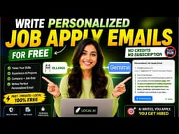 I Built a FREE Local AI Tool That Writes Personalized Job Application Emails