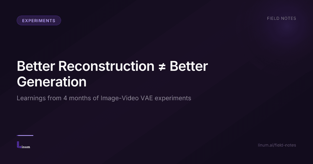 Learnings from 4 months of Image-Video VAE experiments