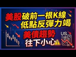 20260403【金融市場】 #美股破前一根K線低點反彈力竭#美債趨勢往下！小心 ！！