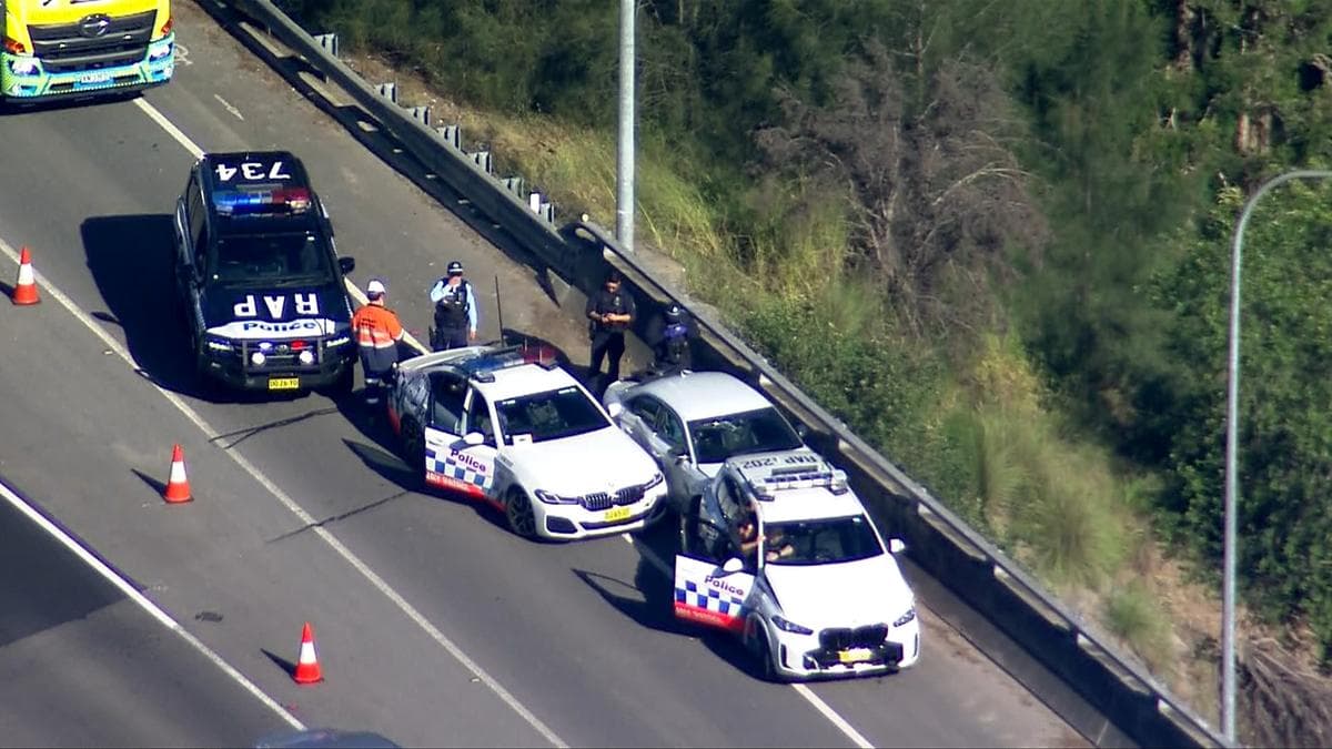 Three men arrested in Sydney’s west after police chase stolen car allegedly linked to string of shootings | 7NEWS