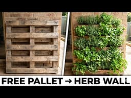 Small Balcony & Patio Ideas — Vertical Herb Planter From a Salvaged Pallet (Beginner Friendly)