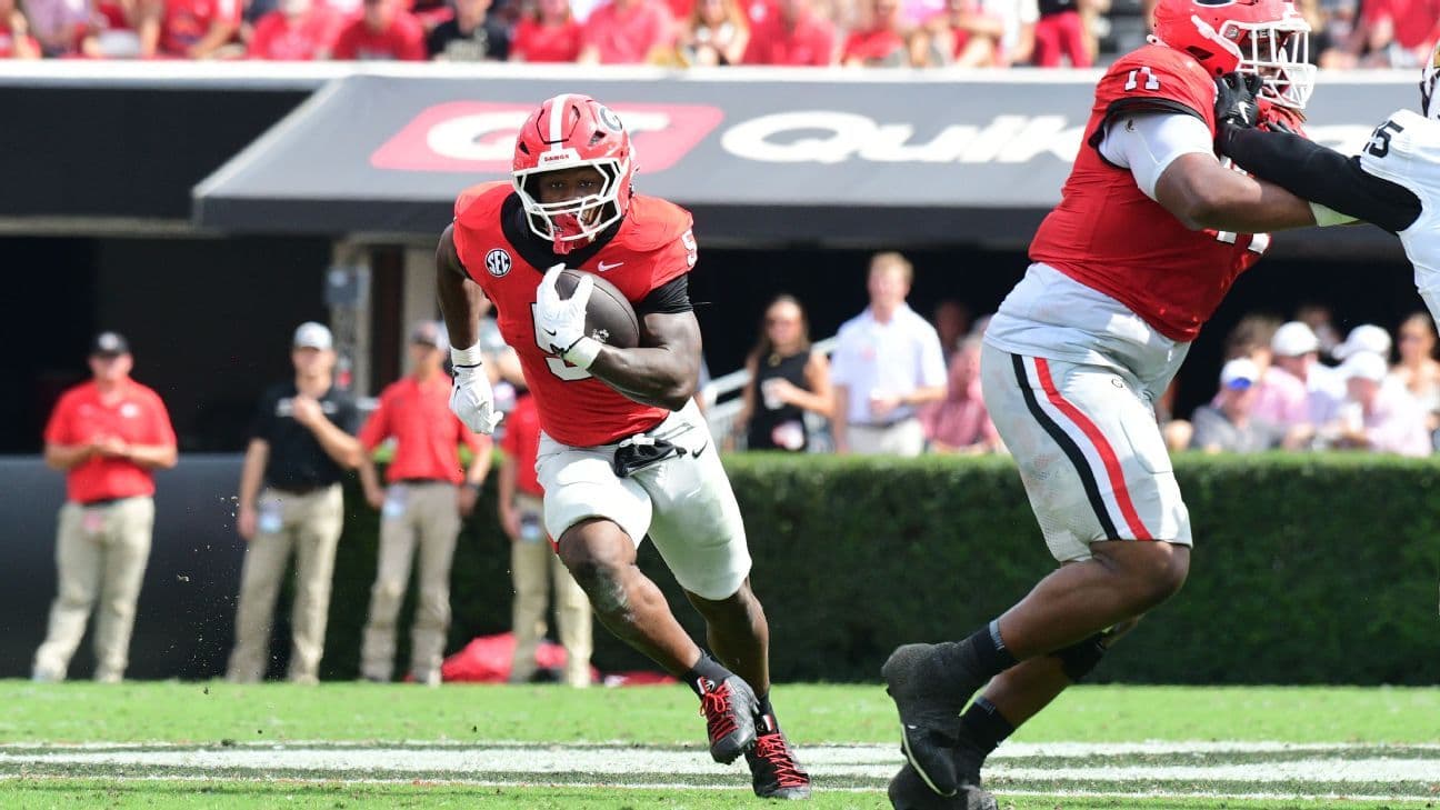 Georgia personnel availability shifts before Alabama