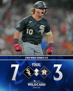 @MLB: The @WhiteSox sweep Houston and advance to the ALDS!

(MLB x @AbbVie) https://t.co/LgDFU6OBGQ