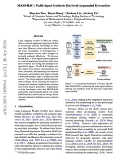 @omarsar0: // Multi-Agent Synthesis RAG //

Nice paper on improving RAG systems with multiple agents.

(bookmar...
