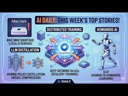 AI Daily: DeepMind Distributed Training, Humanoid AI, LLM Distillation, and Mac mini Shortage