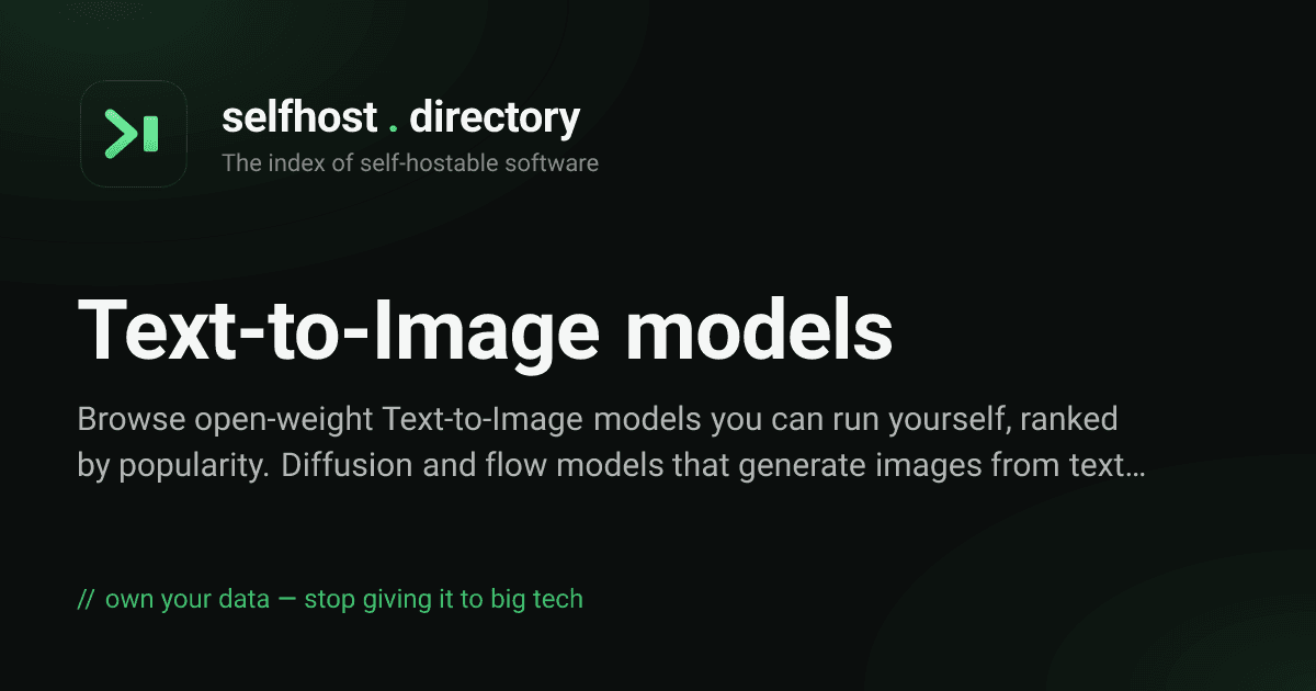 Best open-weight Text-to-Image models to self-host in 2026
