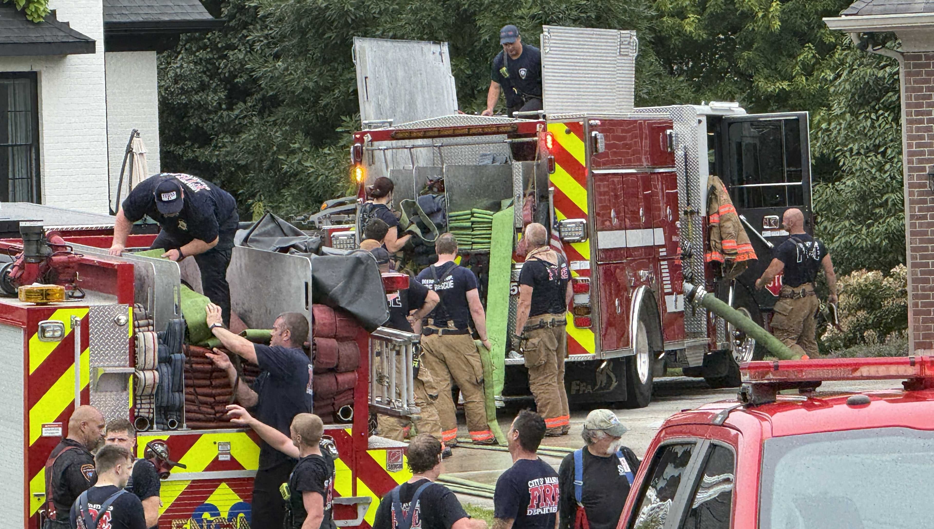 Firefighters respond to fire at home in Deerfield Township