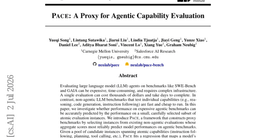 PACE: A Proxy for Agentic Capability Evaluation