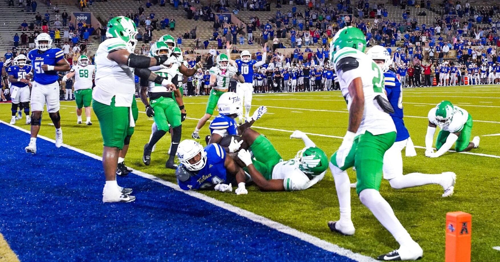 UNT edges Tulsa in thriller in American Conference opener