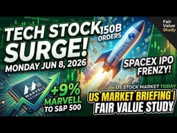 2026/06/08 Why Tech Stocks Are Surging This Morning | Marvell 9 % Pop, Tesla, SpaceX IPO Updates #ai