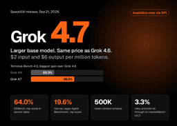 SpaceXAI Releases Grok 4.7: A Larger Base Model at the Same $2 ...