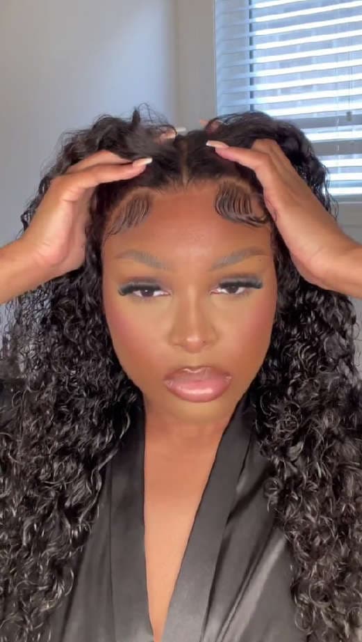 Lace front deep wave wig install step by step | Watch