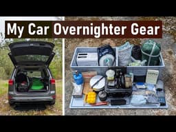 My Complete Car Overnighter Setup | Normal Car Camping Gear Loadout