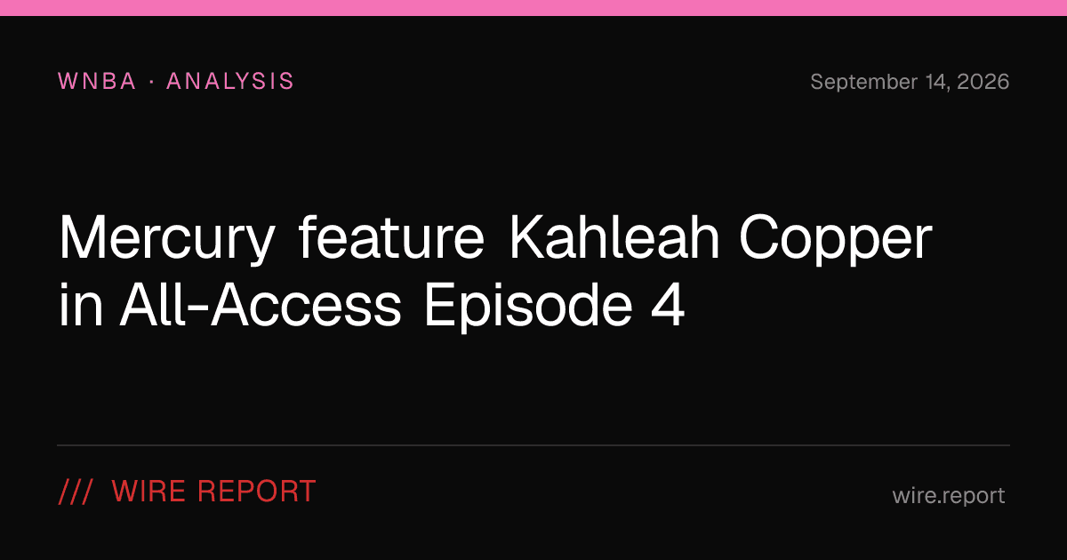 Mercury feature Kahleah Copper in All-Access Episode 4
