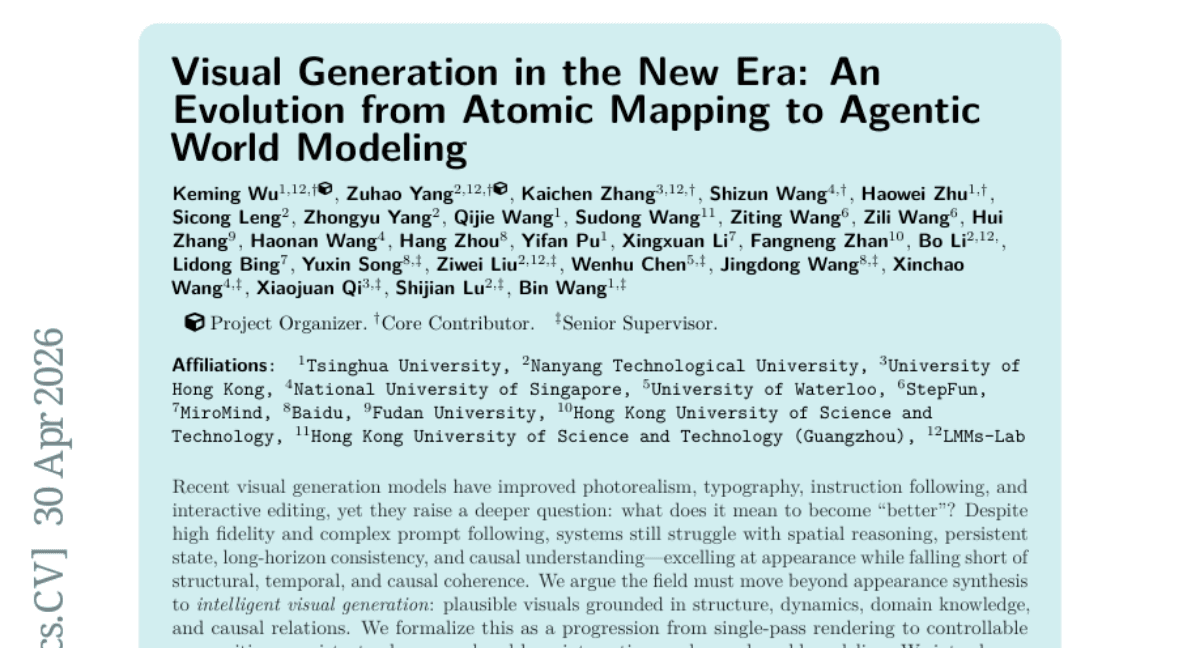 Visual Generation in the New Era: An Evolution from Atomic Mapping to Agentic World Modeling