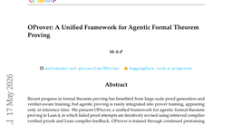 OProver: A Unified Framework for Agentic Formal Theorem Proving