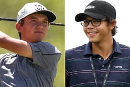 Tiger Woods' Teenage Son Charlie Caddies for Friend Miles Russell at U.S. Open Qualifier
