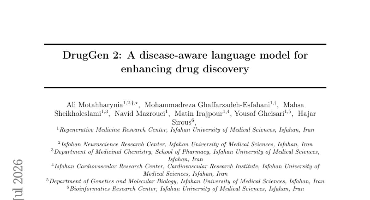 DrugGen 2: A disease-aware language model for enhancing drug discovery