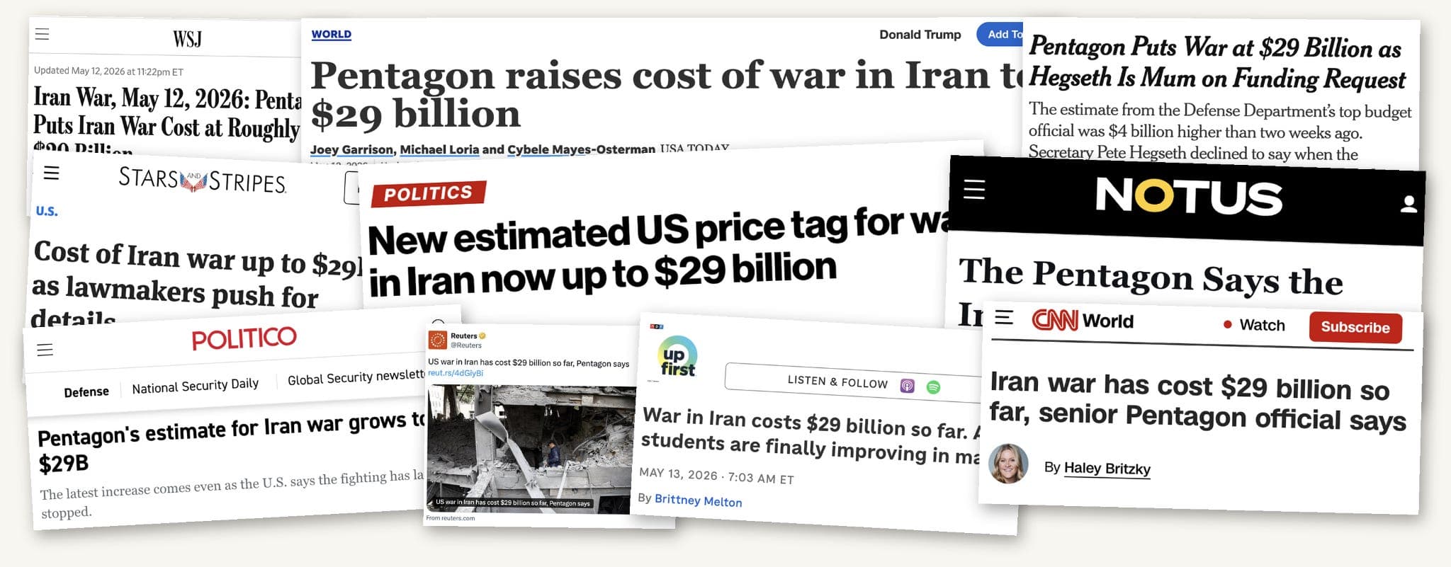 UPDATE: Media parrots Pentagon’s low-ball cost estimate for Iran War