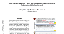 LongTraceRL: Learning Long-Context Reasoning from Search Agent Trajectories with Rubric Rewards